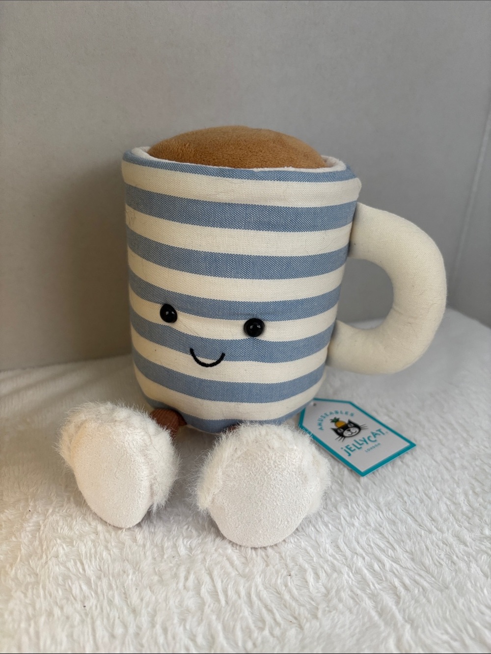 Jellycat amusables Rosie lea mug of tea NWT